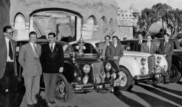 1955 Jaguar monte Carlo Rally Team