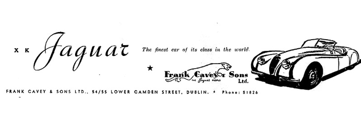 Frank Cavey XK120 Advert 1951